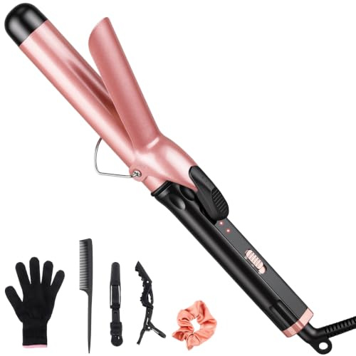 Large Curling Tong 32mm Ceramic Curling Iron Wand for Soft Bouncy & Waves