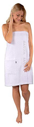 Damen Sauna Kilt mit Tasche by Otto Werner 9534 T Farbe Weiss