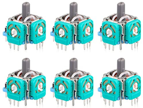 EEEKit 6-Pack Joystick analogique de remplacement 3D pour manette PS4 Dualshock 4 Xbox One Manette sans fil Xbox Elite