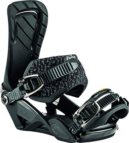 Nitro Snowboards Damen Poison '20 All Mountin Freeride Bindugn Snowboardbindung, Ultra Black, S/M