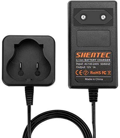 Shentec 12V Li-ION Chargeur de Batterie pour Black and Decker BL1110 BL1310 BL1510 LB12 LBX12 LBXR12 (Pas pour Les Piles Ni-MH/Ni-CD)