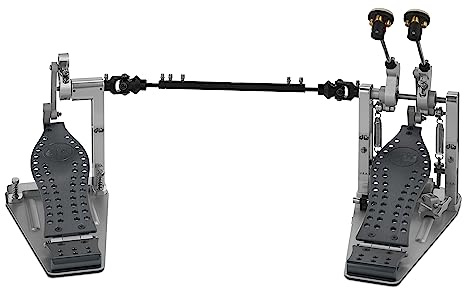 DW MFG Series Colorboard Machined Direct Drive Double Bass Drum Pedal w/Bag, Gun Metal Edition