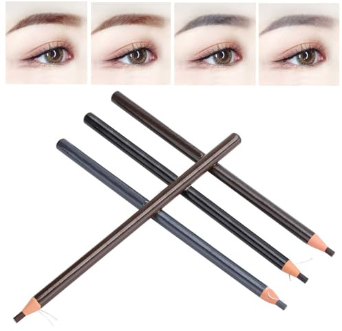 Augenbrauenstift, 4 Stück, 4 Farben, Halbpermanentes Make-up Werkzeug, Schweißfest Und Microblading-Zubehör
