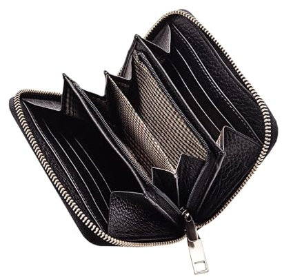 STILORD 'Paris' Leder Geldbörse - Premium RFID Portemonnaie mit NFC-Schutz - Vintage Brieftasche aus Echtleder für maximale Sicherheit & Stil edler Box, Farbe: schwarz