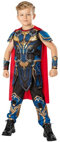 Rubies Offizielles Marvel Thor: Love and Thunder Thor Deluxe Kinderkostüm, Kinderkostüm