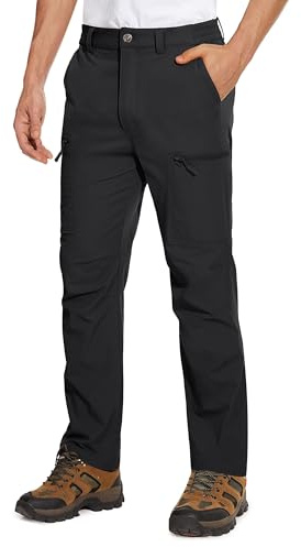 MAGCOMSEN Men's Outdoor Cargo Trousers Climbing Bottoms Quick Dry Tactical Trousers with Zip Pockets