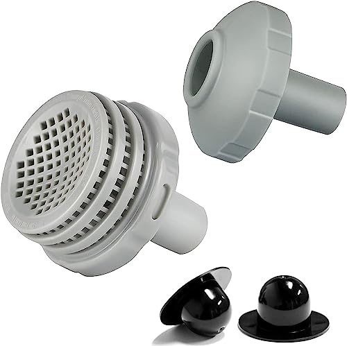 Yizemay Juego de Conexión para Piscina de 32 mm, Kit de Conectores BlackJet para Agua de Piscina Accesorio de Piscina para Conexión de 32 mm Filtro de Piscina con Colador y Enchufe (A)