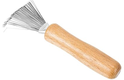 TEHAUX Edelstahl Rechen 4.33 Zoll Feiner Blumenreiniger Werkzeug Für Präzise Reinigung Von Ikebana Blütenarrangements Mit Ergonomischem Griff Für Zuhause Und Garten