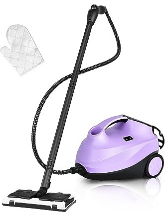 COSTWAY 2000W Pulitore a Vapore con 19 Accessori e Serbatoio da 1,5L, Vapore per Tappeti, per Pulizie Profonde Pavimenti Finestre e Macchine (viola)