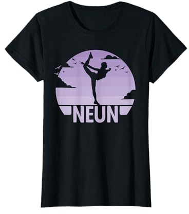 9. Geburtstag Turnerin Tänzerin 9 Jahre Mädchen Turnen T-Shirt
