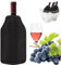 badaren Refrigeratore per Bottiglie Vino, Raffredda Bottiglie Vino, Refrigeratore Vino Impermeabile, Borsa Termica per Bottiglie Adatta per Vino, Champagne, Soda, Adatto per Feste, Picnic (nero)
