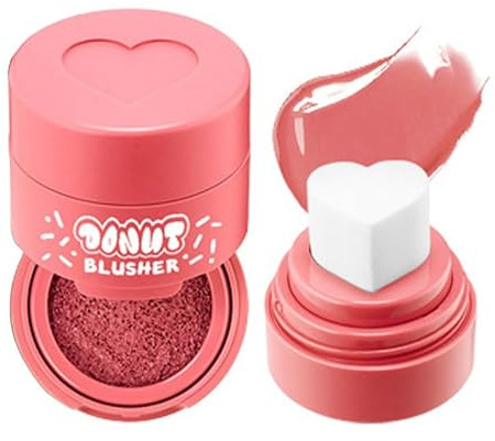 Stamp Liquid Blush Stamp Blush Mit Herzförmigem Applikator Natürliches Und Langanhaltendes Rouge, Leichtes Und Luftiges Make-up-Geschenk Für Frauen (02, Eine Größe passt für alle)