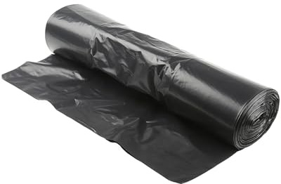 Homéa, Set of 10 Refuse Sacks 100 Litre Black with Ties