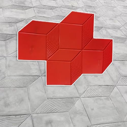 Moldes Hormigón Impreso Moldes Concretos Decorativos del Sello del Piso, Tapetes de Sello Tridimensionales para Concreto, Almohadilla de Impresión de Cemento Sin Costuras con Patrón de Mampostería Gra