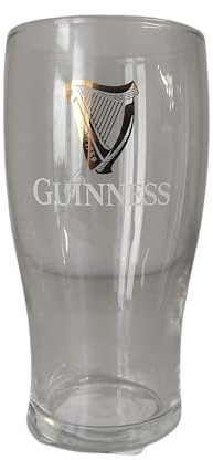 Shamrock Gift Company Guinness Pint Glass - Traditional Tulip Design - Single