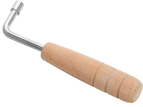 Lyra Stimmgerät mit Holzgriff für Leierharfen und Saiteninstrumente | Stahl Ausführung, Tragbar und Robust, für Musiker, Präzises Einstellwerkzeug, Reparaturhilfe