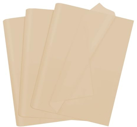 100 fogli di carta velina Kraft, 35 x 50 cm, carta velina per confezioni regalo, per Natale, riempitivo, fiori, arte, artigianato, fai da te, compleanno, matrimonio, decorazione