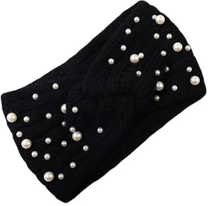 WRITWAA Frauen Gestricktes Stirnband Elastisches Haarband Für Winter Warmes Wintergestricktes Stirnband Für Laufen Skifahren Eislaufen Spaziergänge Und Outdoor-Aktivitäten