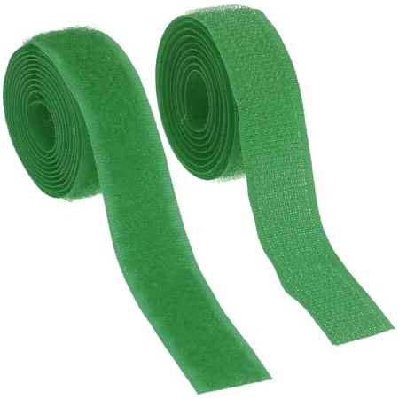 YELARXI Ruban auto-agrippant à coudre en nylon avec dos non adhésif de 1,9 m de large, pour vêtements, artisanat, couture, projet de bricolage (vert)