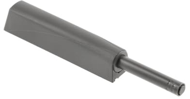 GTV Ammortizzatore per mobili, push-to-open, lungo con adattatore e punta in gomma, colore antracite, per mobili senza maniglie, funzione Soft Close, ammortizzatore porta per mobili da cucina