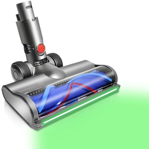 LED golvborste kompatibel för Dyson V6 DC58 DC59 DC62 DC72 DC74 SV04 SV06 SV09 dammsugare, dammsugarborste för hårt golv och matta.