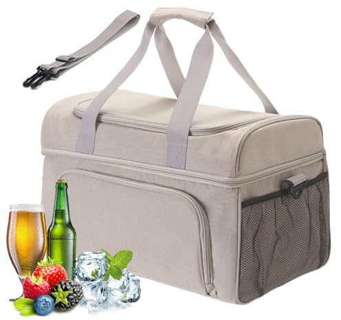 Bolsa isotérmica aislante,Contenedor suave de 30 litros plegable a prueba de fugas,Bolsa aislante impermeable | Para almuerzo, trabajo, alimentos, escuela, niños, picnic, compras