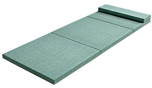 Vikbar golvmadrass med halkfri botten, tvättbar sovmatta för meditation yoga gäst bäddsoffa bil camping bärbara resesängar