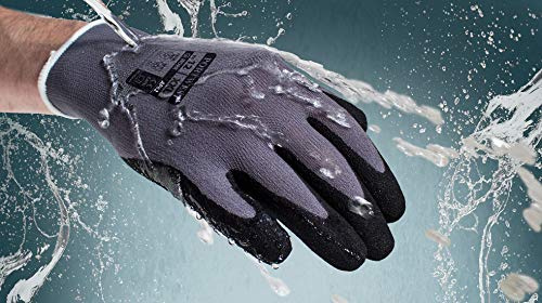Portwest AP62 Dermiflex Aqua Glove Grey/Black, Large