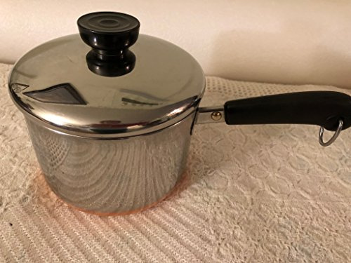 Vtg Revere Ware SS Copper Bottom 1 1/2qt Saucepan