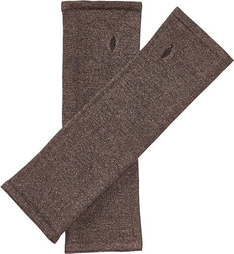 Enter the Complex® Armstulpen, Pulswärmer mit Daumenloch, Merino Wolle, Damen und Herren, Braun