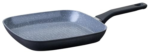 FACKELMANN Poêle à griller Cosmo - Diamètre : 28 cm - En aluminium pressé - Revêtement en céramique Excilon sans PFAS - Poignée Soft Touch - Nettoyage à la main