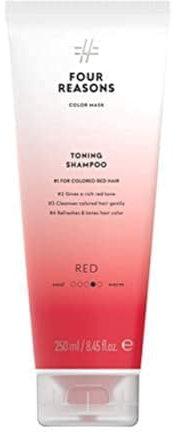 Four Reasons Color Mask Toning Shampoo Rot Farbe 250 ML Farbpigmente verleihen dem Haar einen satten Rotton und bewahren die Haarfarbe