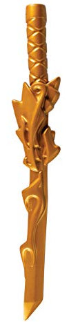 LEGO NINJAGO Schwert des Feuers Kostüm Schwert für Kinder, Kunststoff Cartoon inspirierte Spielzeug Replik Waffe, 54,8 cm Länge Gold