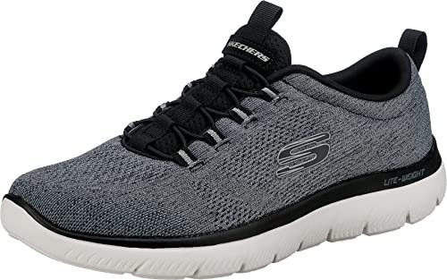 Skechers Summits Louvin Loafer für Herren, Schwarz/Weiß, 45 EU
