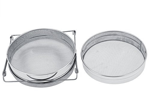 Honig Bienenhaus Ausrüstung Edelstahl Imkerei Doppelhonigsieb Sieb Extraktor Filter Mesh Sieb Ausrüstung Honig Sieb