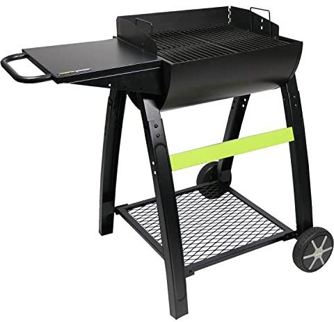 Cook'in garden Barbecue au Charbon de Bois TONINO 50, système de Ventilation pour contrôler la Cuisson - 4 à 6 Personnes - Acier