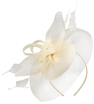 MILAX Fascinator Damen Damen Elegant Fascinator Haarreif Für Hochzeit Hochzeit Braut Kopfschmuck Kopfschmuck Feder Fascinators Hut Ball Headband for Headband