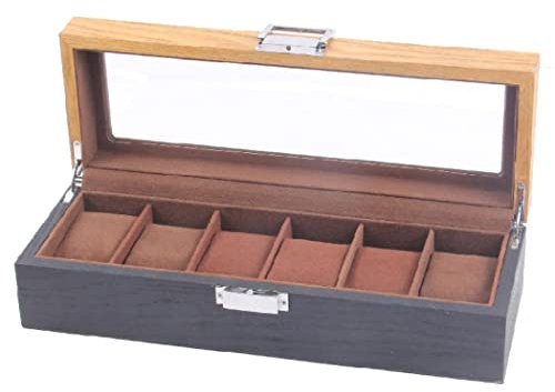 Uhrenkoffer Uhrenrolle Uhrenbox Uhrenschatulle Uhrenbox Slots Retro Holz Uhren Display Box Organizer Uhr Holzkiste Schmuckschatulle Uhren Aufbewahrungsbox Uhrenetui Uhren Aufbewahrungsbox ( Color : 6
