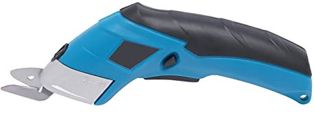 Akku-Schere 4V 11W Elektrische Schneider mit 2-Klingen wiederaufladbare Multi-Cutter für Stoff Karton Teppich Lederfilz