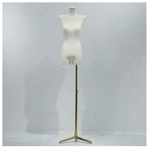 Schaufensterpuppe, weiblicher Schaufensterpuppenkörper, Torso, Schneiderpuppe, Nähformen, Schaufensterpuppen für Hochzeitskleid, Kleidung, Schmuck, Display (Gold A)