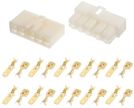 A ABSOPRO Kit Connettori Elettrici 10 Pin Beige Per Auto Impermeabili Rame
