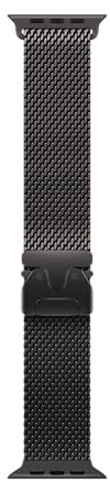Apple Watch Band - Milanaise Armband - 49 mm - Schwarz - Small
