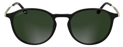 Lacoste Unisex Adult Sunglasses L6061S - Black with Solid Green Lens