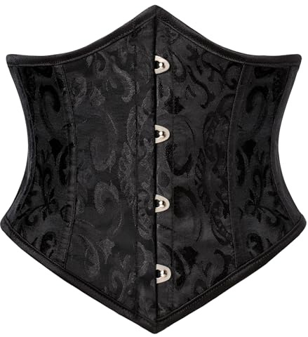 SCARLET DARKNESS Damen Steampunk Korsettgürtel Vintage Lace Up Breiter Gürtel