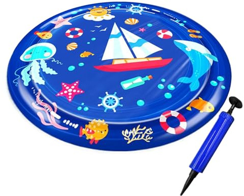 Wassermatte für Katzen – kühlendes sensorisches Kissen für Haustiere, verdickte Wassersensor-Spielmatte für Haustierbett, Faltbare -Spieldecke für Hunde, Katzen, Kinder, Spielplatz und Garten