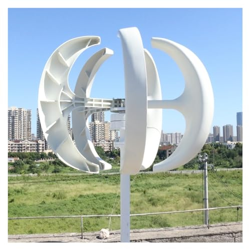 Turbina aerogeneradora de eje Vertical de 5000W, 5KW, 12V, 24V, 48V con MPPT, generador de energía eólica de bajo ruido, molino de viento for granja doméstica Generación de energía de alta eficiencia