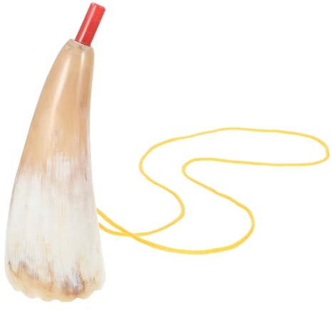 WHAMVOX Juguete Trompeta de Cuerno Natural para Instrumento de Viento para Reuniones Prop Decorativo para Animar Eventos y Deportes