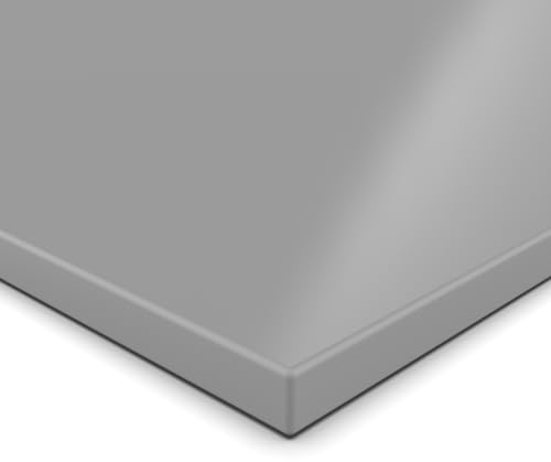 AUPROTEC Holzplatte 19mm 60x50 cm | ideal für Ablagen, Konsolen, Regale und DIY | Grau | 1 mm ABS Kante