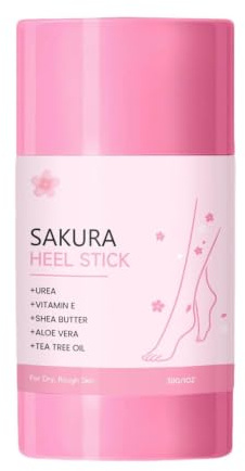 Barra reparadora de pies cherry para talones agrietados, 30 g | Bálsamo nutritivo profundo, talones ásperos después del gimnasio, sin residuos pegajosos, previene la sequedad