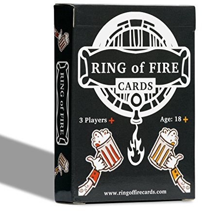 Ring of Fire Cards - The Drinking Game with All the Rules Illustrated on the Cards - Great For Students, Stag and Hen Parties and Pre-drinks